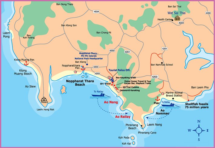 Krabi Map