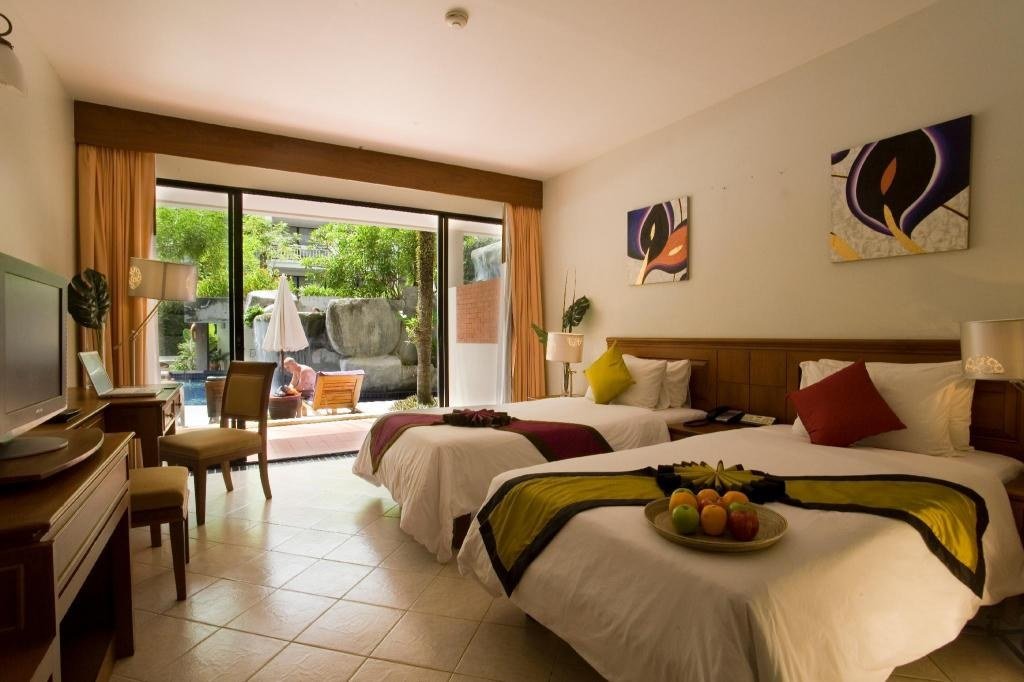 Sunset Beach Resort：豪华池畔房平面图